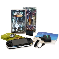 Sony PSP Slim Base Pack, черная (PSP-3008/Rus) + игра: Monster Hunter Freedom Unite + скин + чехол + брелок артикул 2566d.